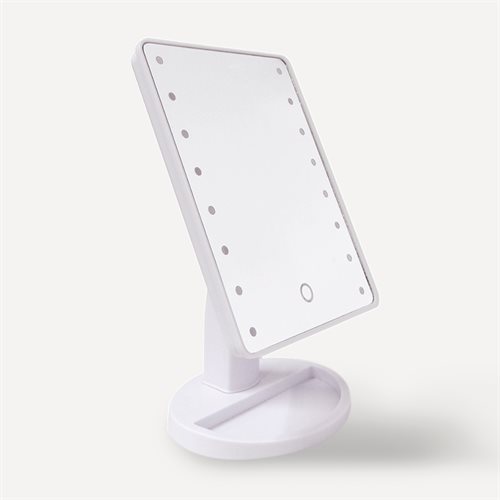 High Deﬁniton Makeup Speil med LED lys